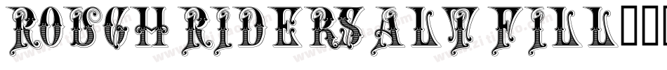 Rough Riders Alt Fill字体转换
